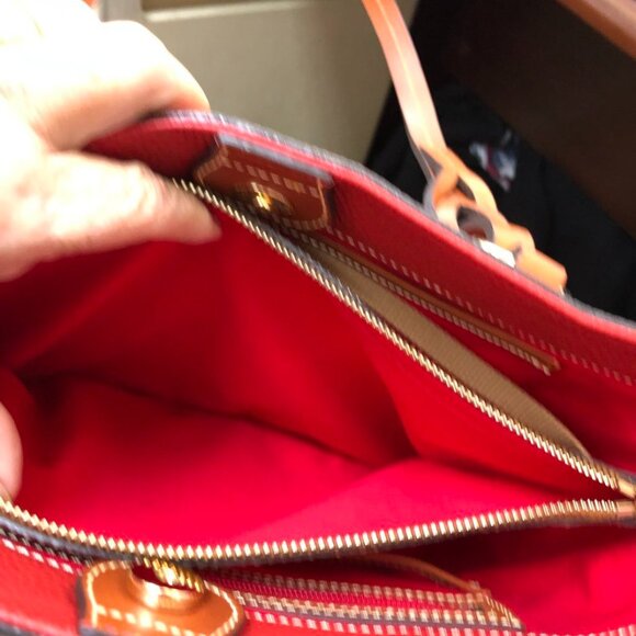 Dooney & Bourke Red Tote - Picture 6 of 13